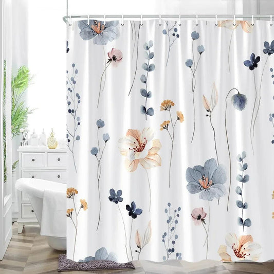 Floral Shower Curtain Watercolor - Housestylz.com